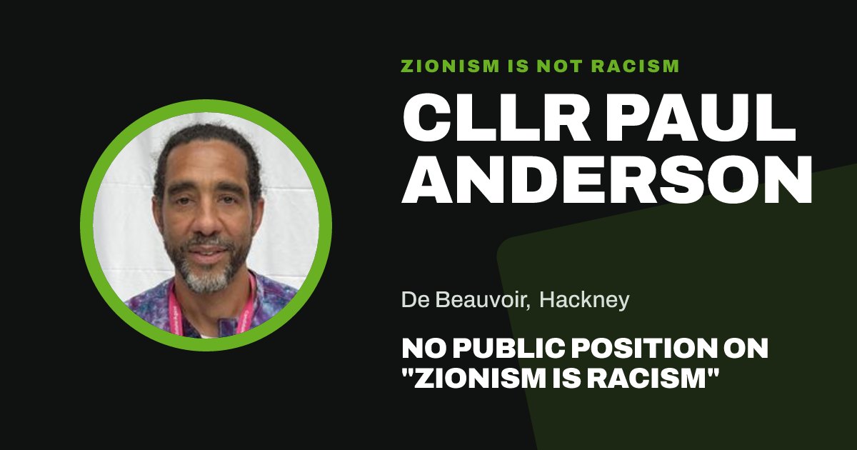 Share image: Cllr Paul Anderson, De Beauvoir ward, Hackney