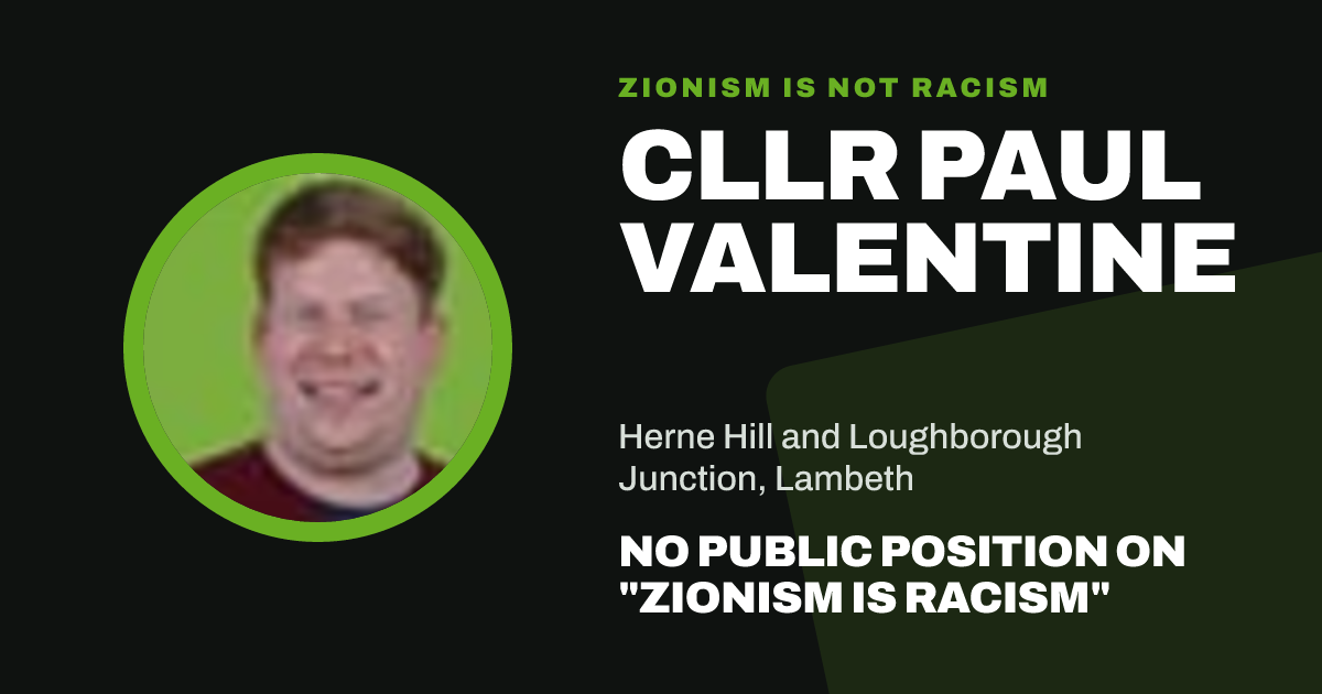 Share image: Cllr Paul Valentine, Herne Hill and Loughborough Junction ward, Lambeth