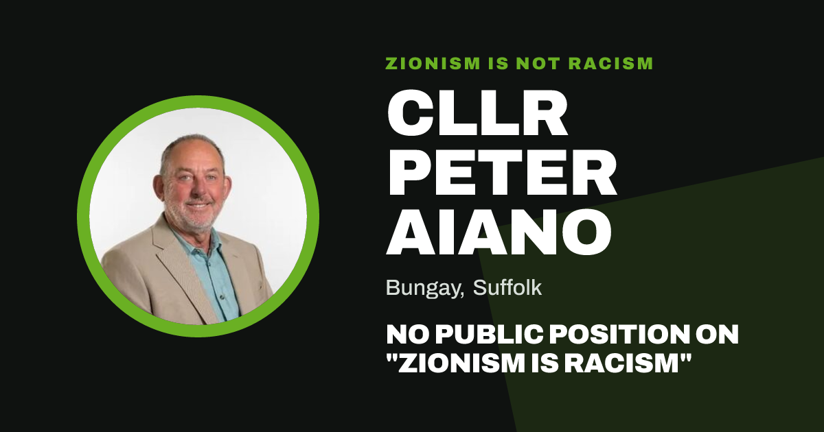 Share image: Cllr Peter Aiano, Bungay ward, Suffolk