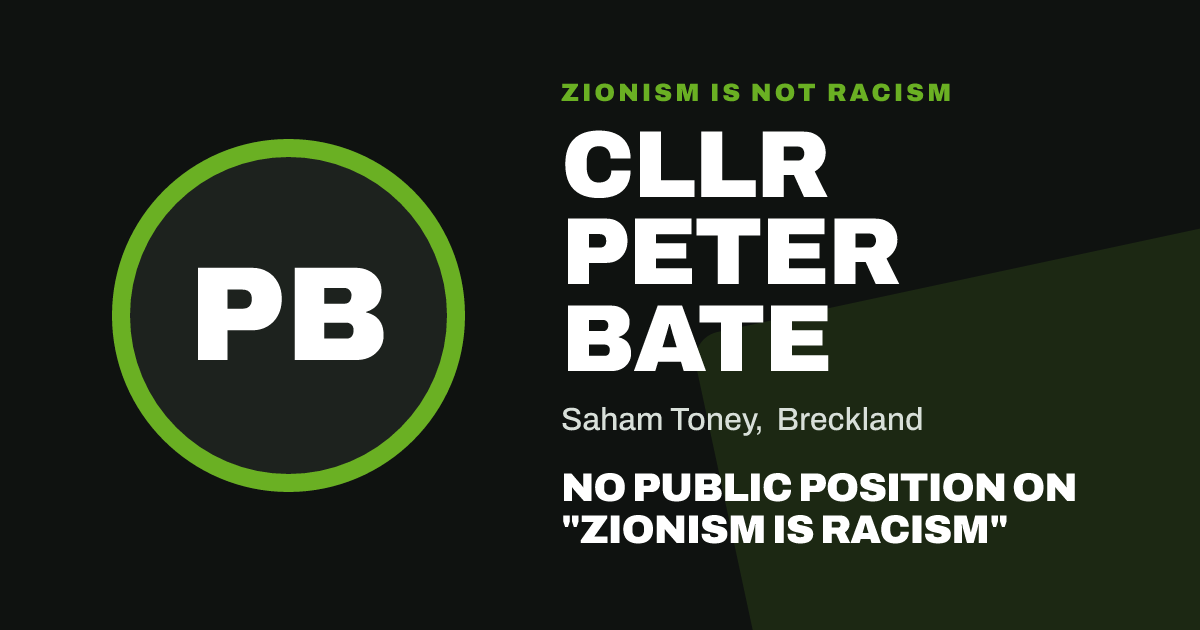Share image: Cllr Peter Bate, Saham Toney ward, Breckland