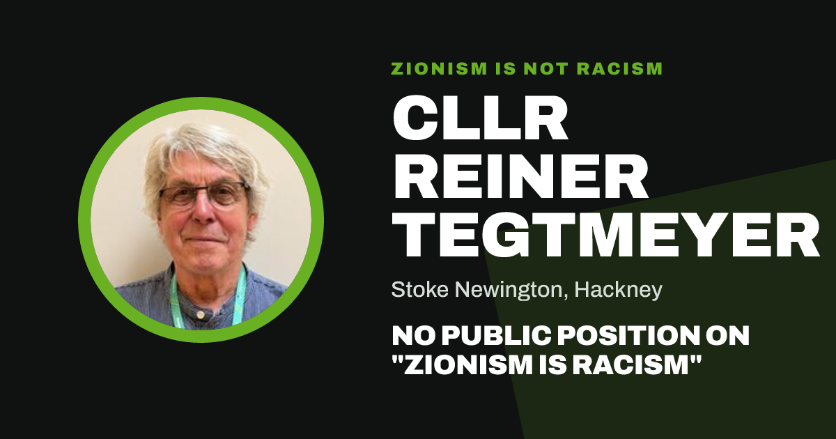 Share image: Cllr Reiner Tegtmeyer, Stoke Newington ward, Hackney