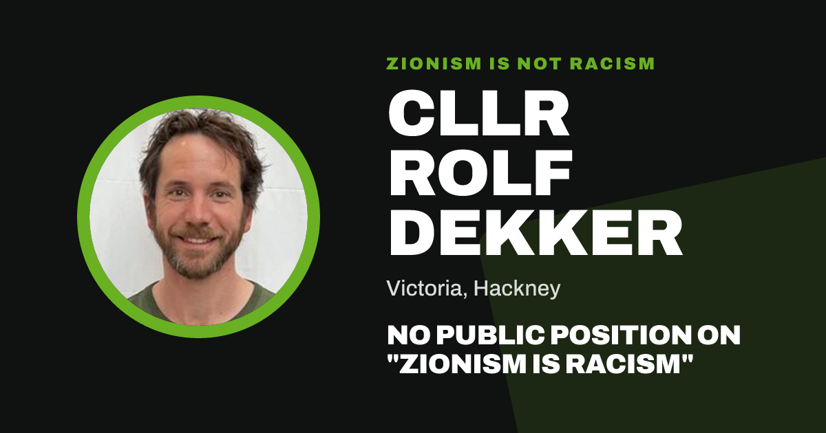 Share image: Cllr Rolf Dekker, Victoria ward, Hackney