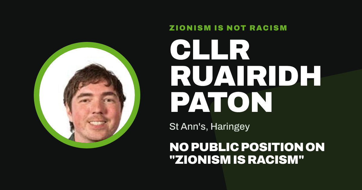 Share image: Cllr Ruairidh Paton, St Ann's ward, Haringey