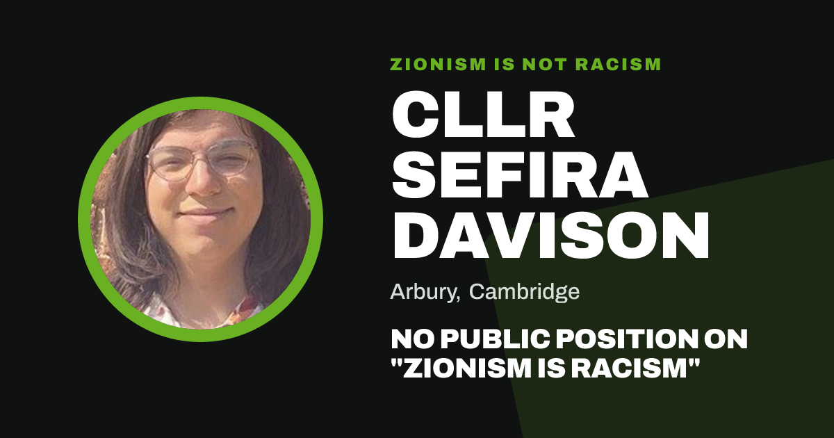 Share image: Cllr Sefira Davison, Arbury ward, Cambridge
