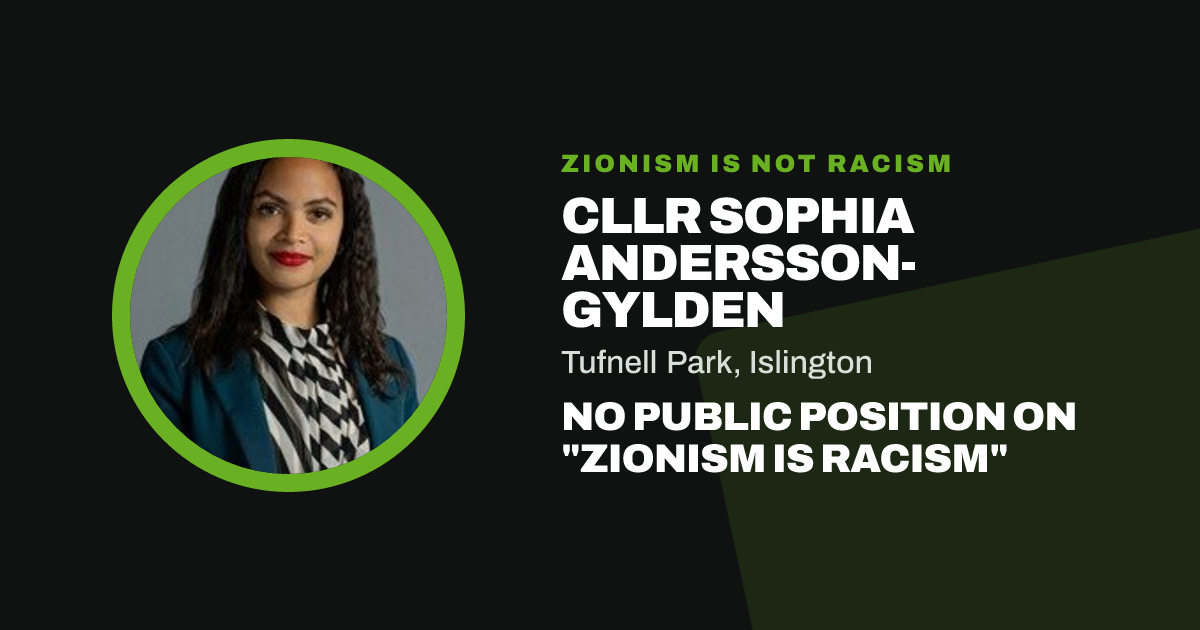 Share image: Cllr Sophia Andersson-Gylden, Tufnell Park ward, Islington