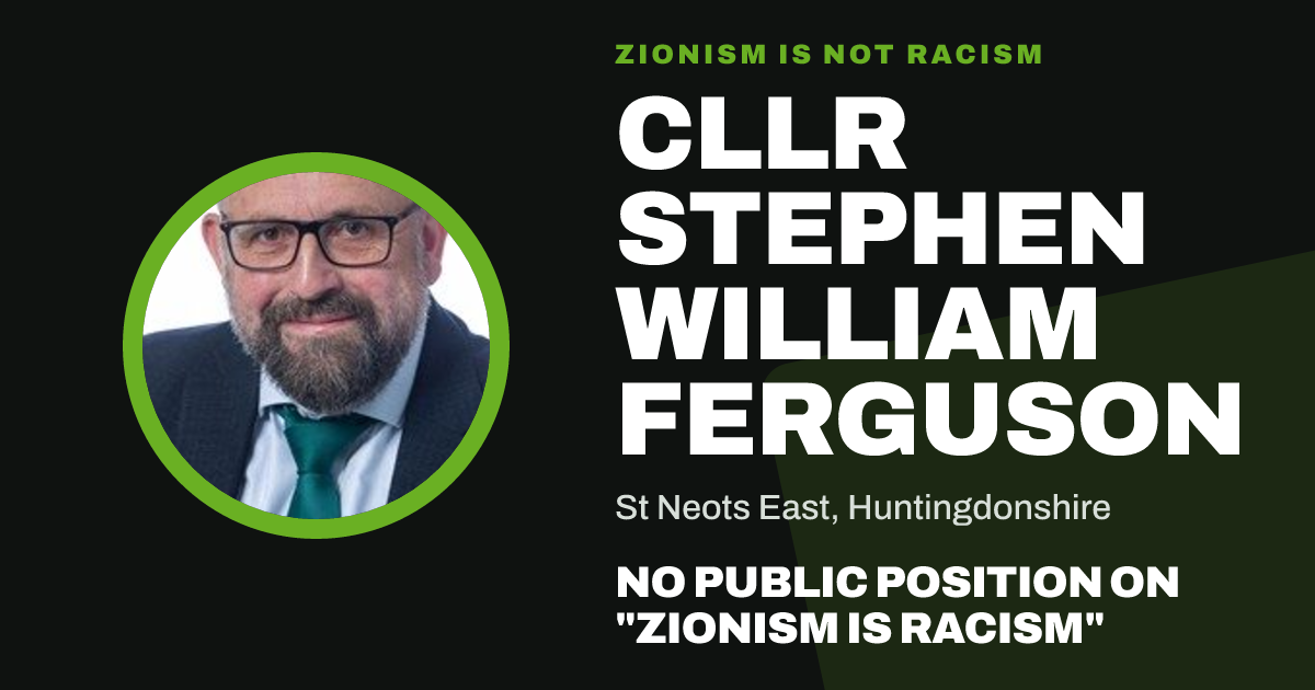 Share image: Cllr Stephen William Ferguson, St Neots East ward, Huntingdonshire