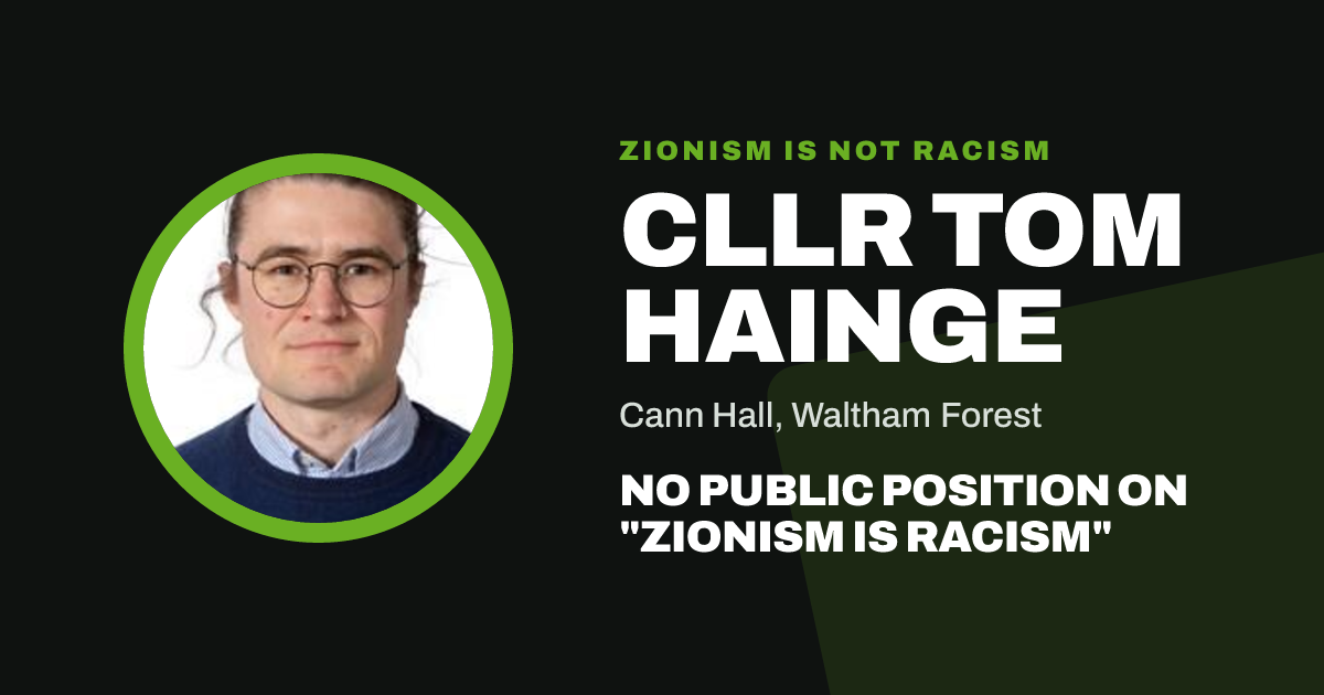 Share image: Cllr Tom Hainge, Cann Hall ward, Waltham Forest