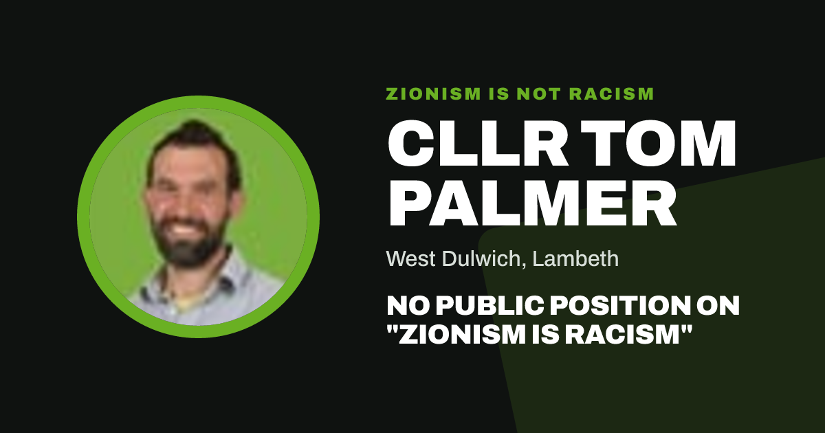 Share image: Cllr Tom Palmer, West Dulwich ward, Lambeth