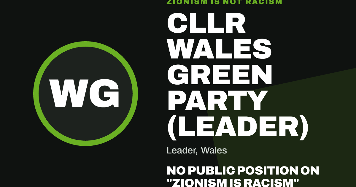 Share image: Cllr Wales Green Party (Leader), Leader ward, Wales